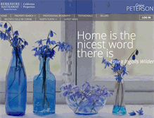 Tablet Screenshot of corinepeterson.com